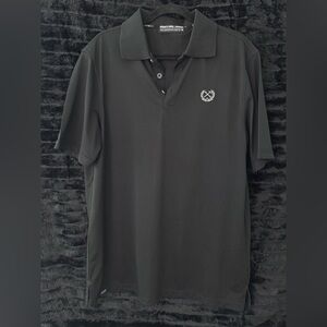 DIXXON Black Polo Shirt with Emblem